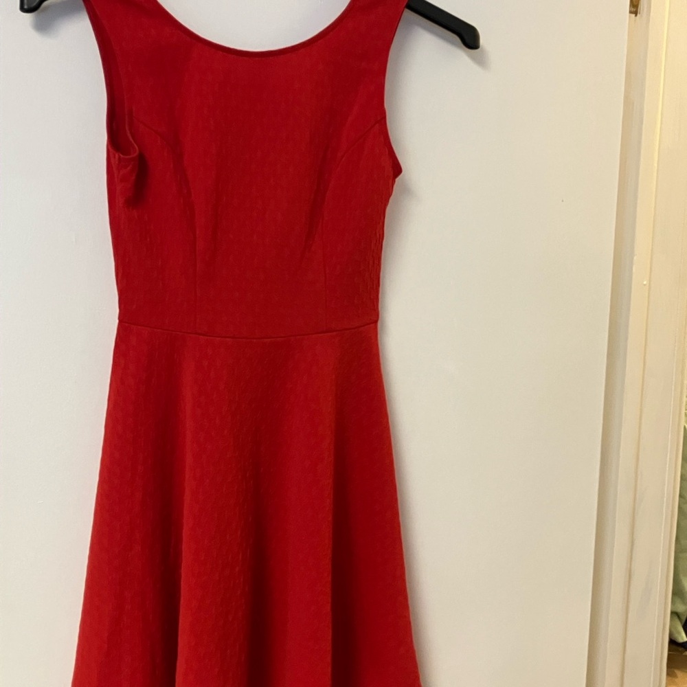 City Triangles Vibrant Red Mini Dress